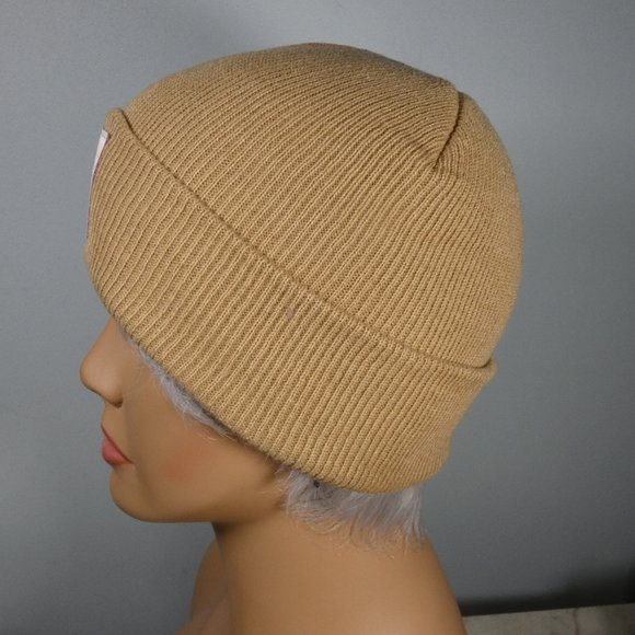 TWO- Carhartt Knit Beanie Caps Khaki and Orange - Picture 9 of 11